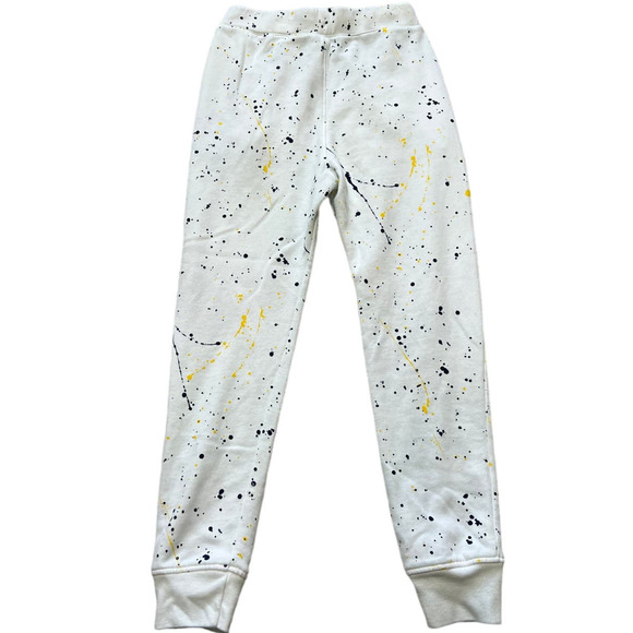 Abercrombie Kids White Paint Splotch Joggers Size 13/14 - Picture 2 of 6